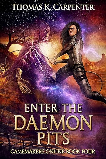 Cover of Enter the Daemonpits: A Hundred Halls LitRPG and GameLit Novel (Gamemakers Online Book 4)