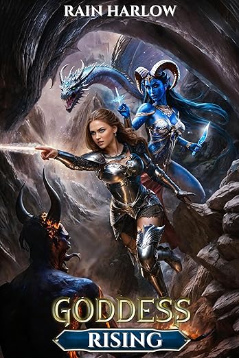 Cover of Goddess Rising: An Isekai LitRPG Fantasy (The Mirror World Progression Saga Book 3)