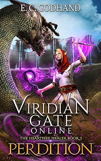 Cover of Viridian Gate Online: Perdition: A litRPG Adventure (The Heartfire Healer Series Book 3)